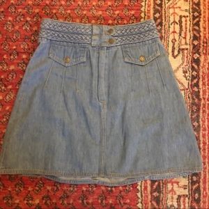 Vintage style free people soft denim skirt